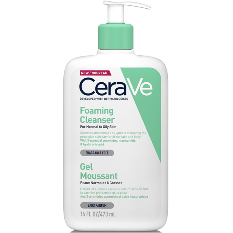 فوم شستشوی صورت مخصوص پوست نرمال و چرب سراوی