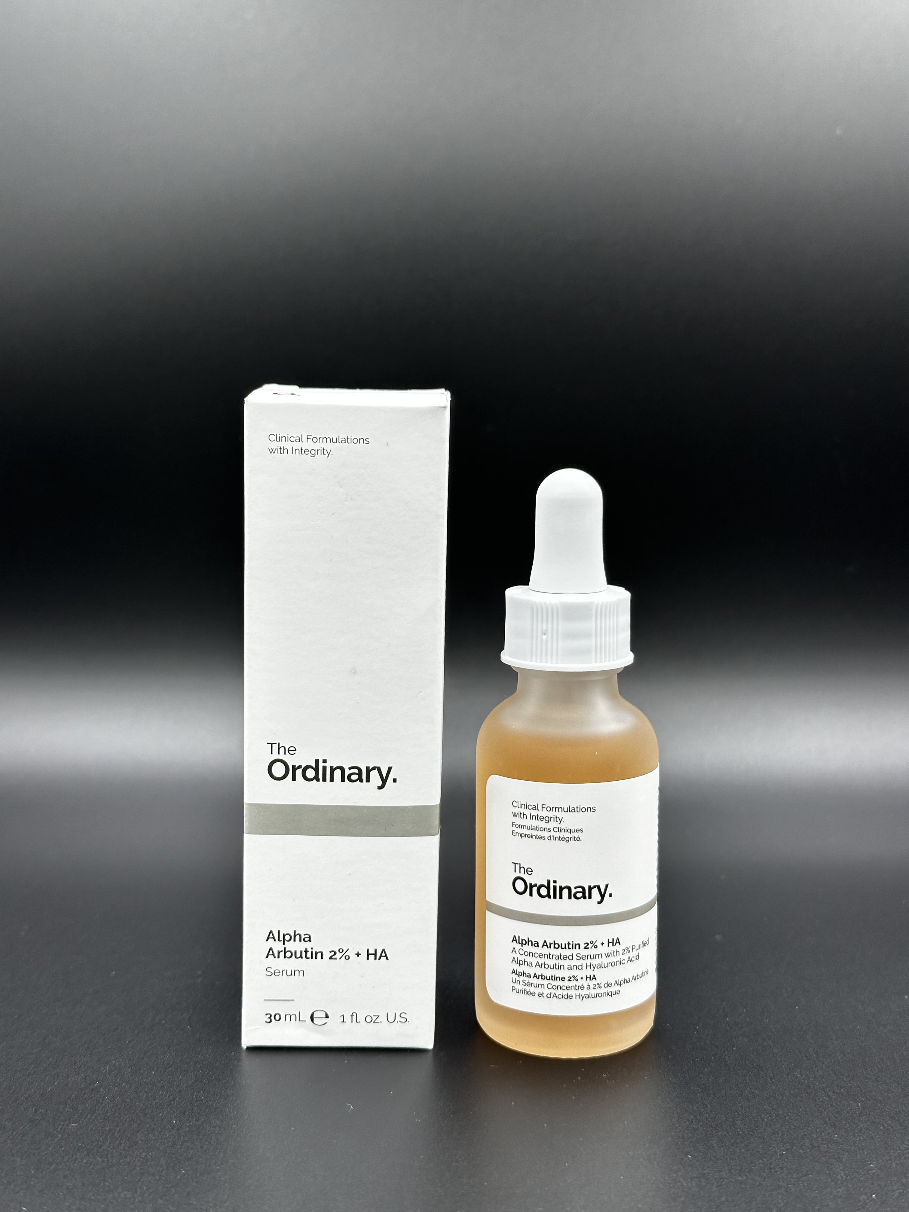 سرم آلفا آربوتین 2% + هیالورونیک اسید اوردینری ضد لک، آبرسان و روشن کننده پوست 30ML